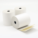 50x rouleaux caisse double blanc/jaune 76x70x12mm - Clean Service