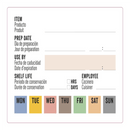 Etiquettes adhésives "durée de vie" en rouleau 8x6cm (500pc) - CleanServiceSA
