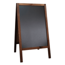 Panneau trottoir ardoise bois marron (68x120cm) - Clean Service