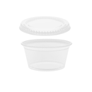 POT A SAUCE TRANSPARENT PP 60ML + COUVERCLE - 2500 PCS - Clean Service
