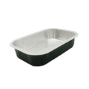 Ravier aluminium rigide noir 2000cc (50pc) - CleanServiceSA