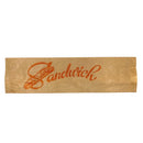 Sachet sandwich kraft rouge 38cm - 1000pc - CleanServiceSA