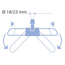 Support pour dépoussiérage en métal 80cm - TTS - CleanServiceSA