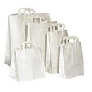 TAKE AWAY - Sac en papier kraft blanc 28x17x29cm - 250 Pcs - CleanServiceSA