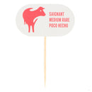 Marqueur de cuisson 4 cuissons 8cm - 100Pc - CleanServiceSA