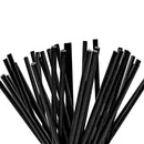 Pailles/Chalumeaux en carton noir - 200pcs - CleanServiceSA