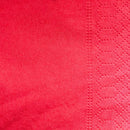 Petites serviettes cocktail 24x24cm rouges - 2400 pièces - CleanServiceSA
