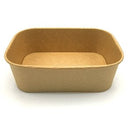 TAKE AWAY - Saladier micro-ondable en kraft avec couvercles - 300pcs - CleanServiceSA